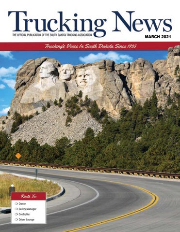 Cover of "SDTA Trucking News March 2021"