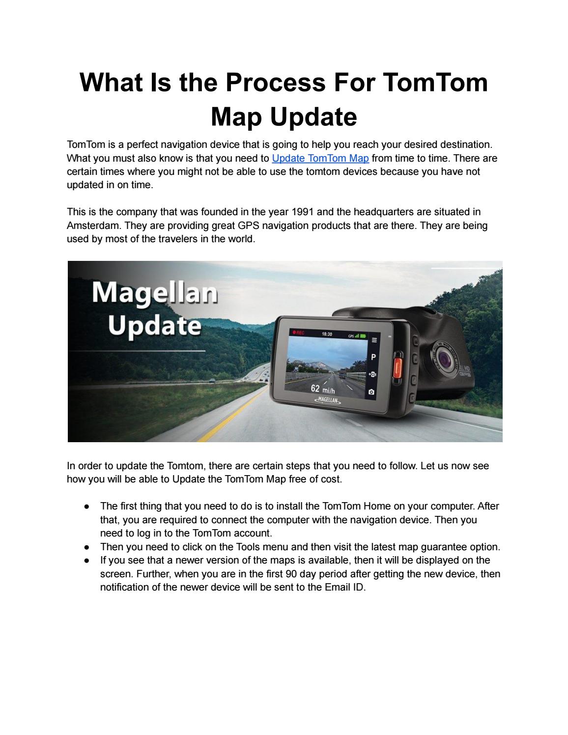 What Is the Process For TomTom Map Update by GPS Contact Number Issuu