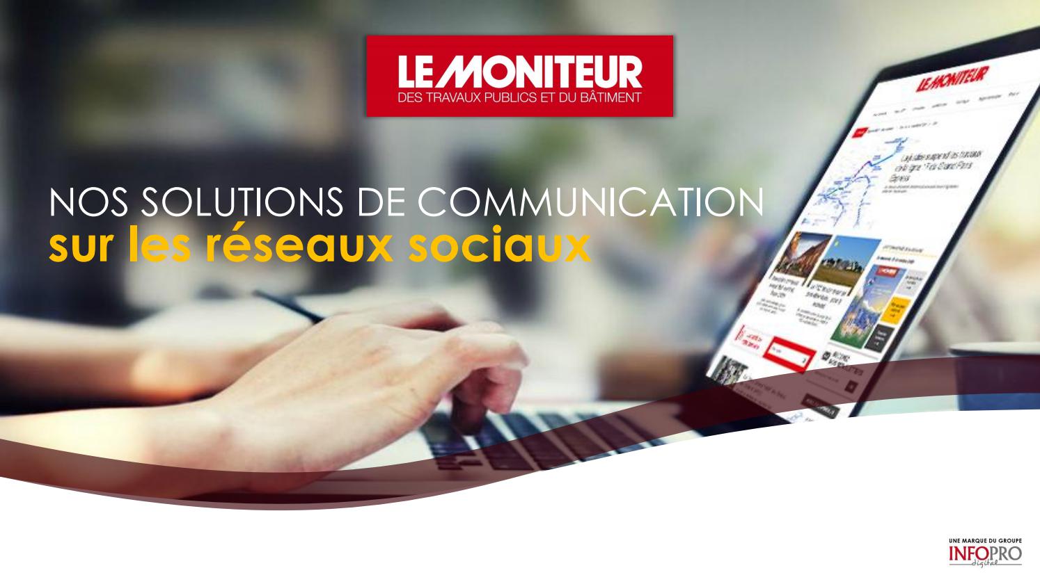 Le Moniteur Solutions communication sur les réseaux sociaux by
