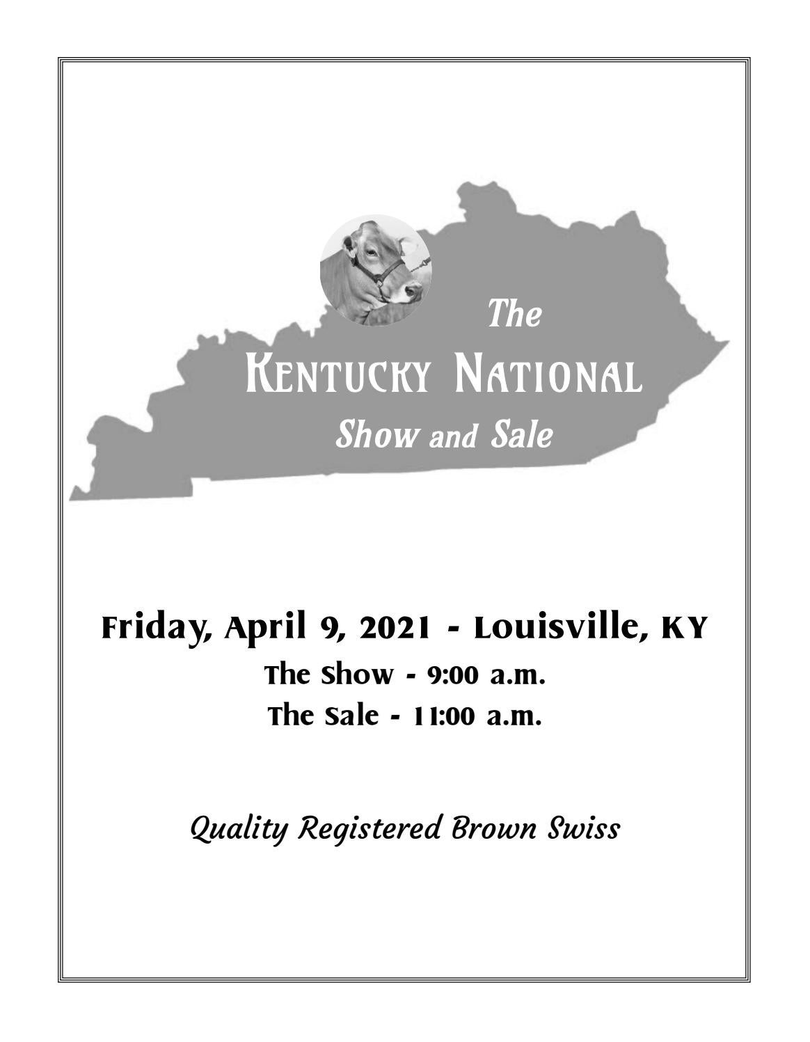 KY National BS Show and Sale by Dairy Agenda Today Issuu