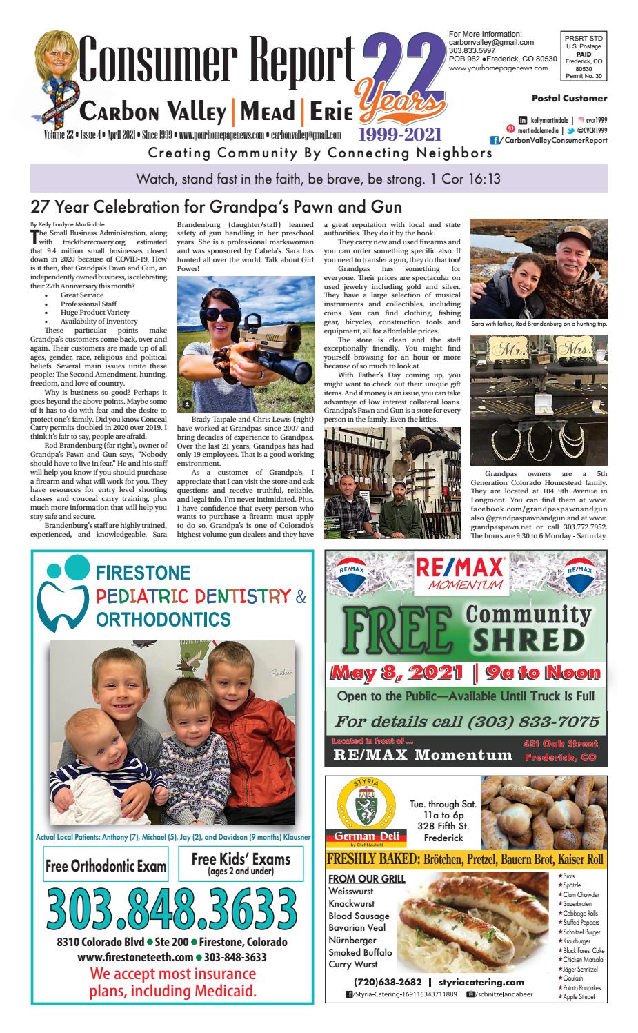 CVCR Apr2021 by Consumer Report for Carbon Valley, Mead and Erie Issuu