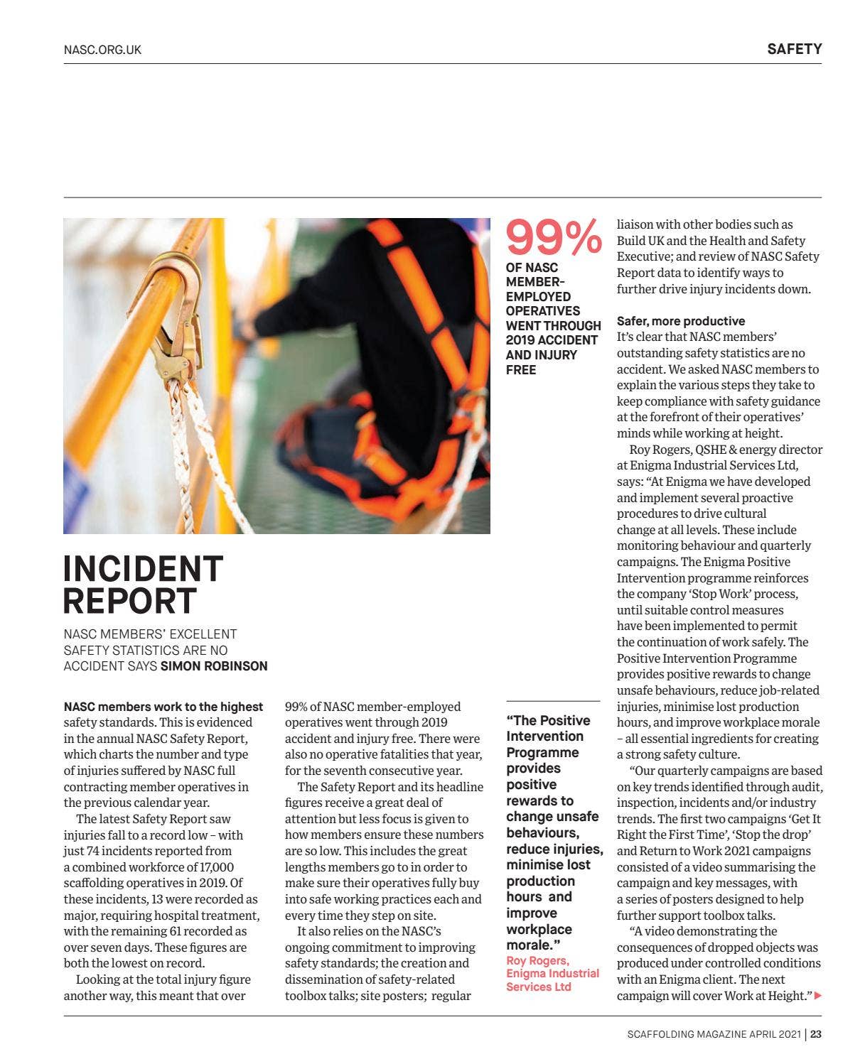 Magazine Scaffold Scaffolding Magazine 2021 by NASC - Issuu