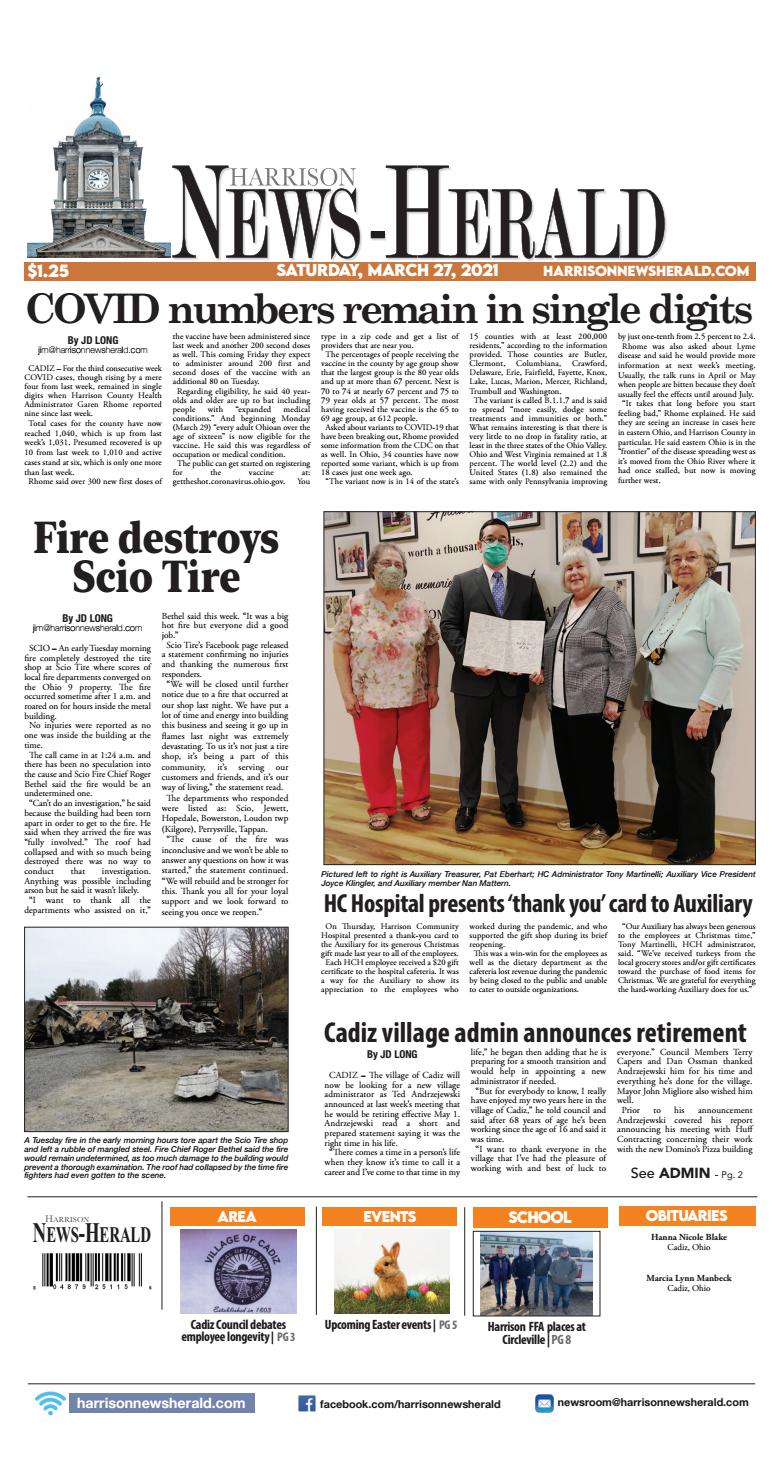 Harrison News Herald 032721 by Harrison NewsHerald Archive Issuu