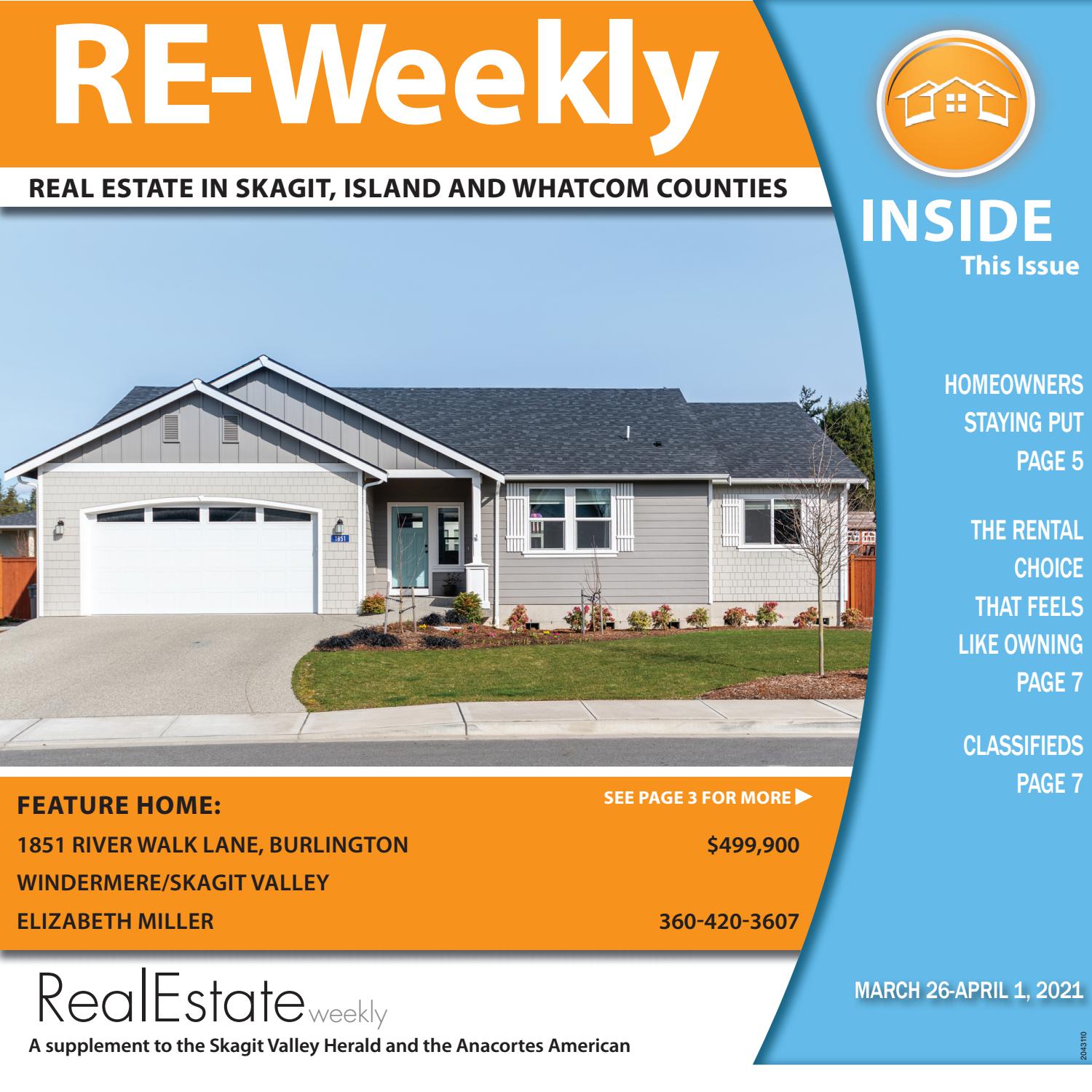 Real Estate Weekly March 26, 2021 by Skagit Publishing Issuu