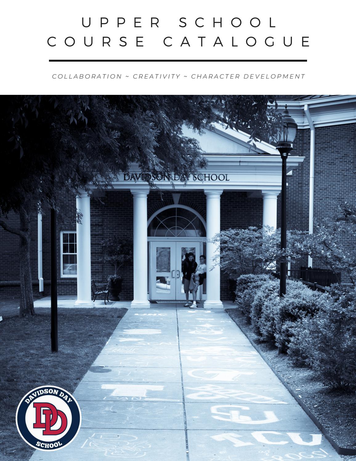 Davidson Day School's Upper School Course Catalogue 2021 by Davidson
