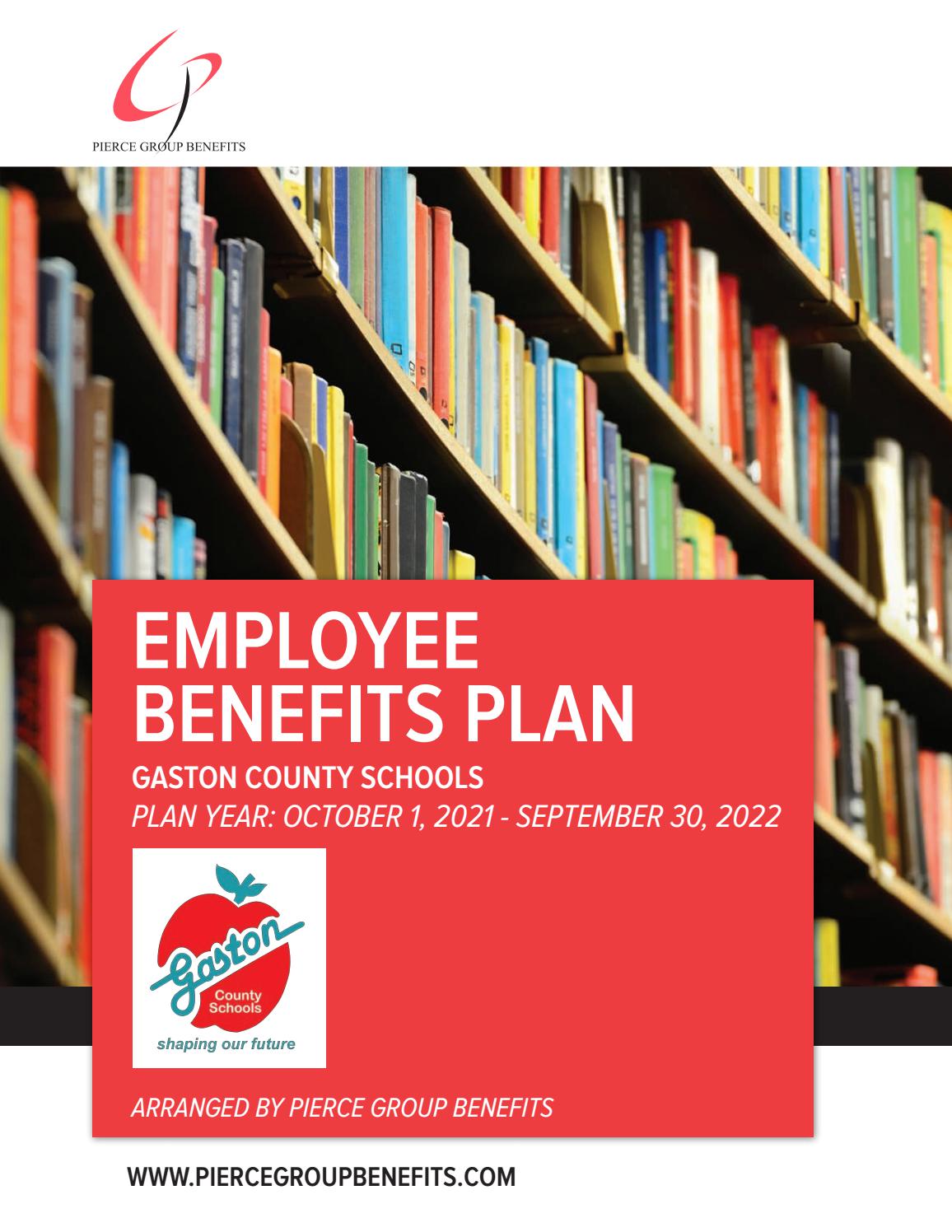 Gaston County Schools Benefits Booklet 2021 By Pierce Group Benefits