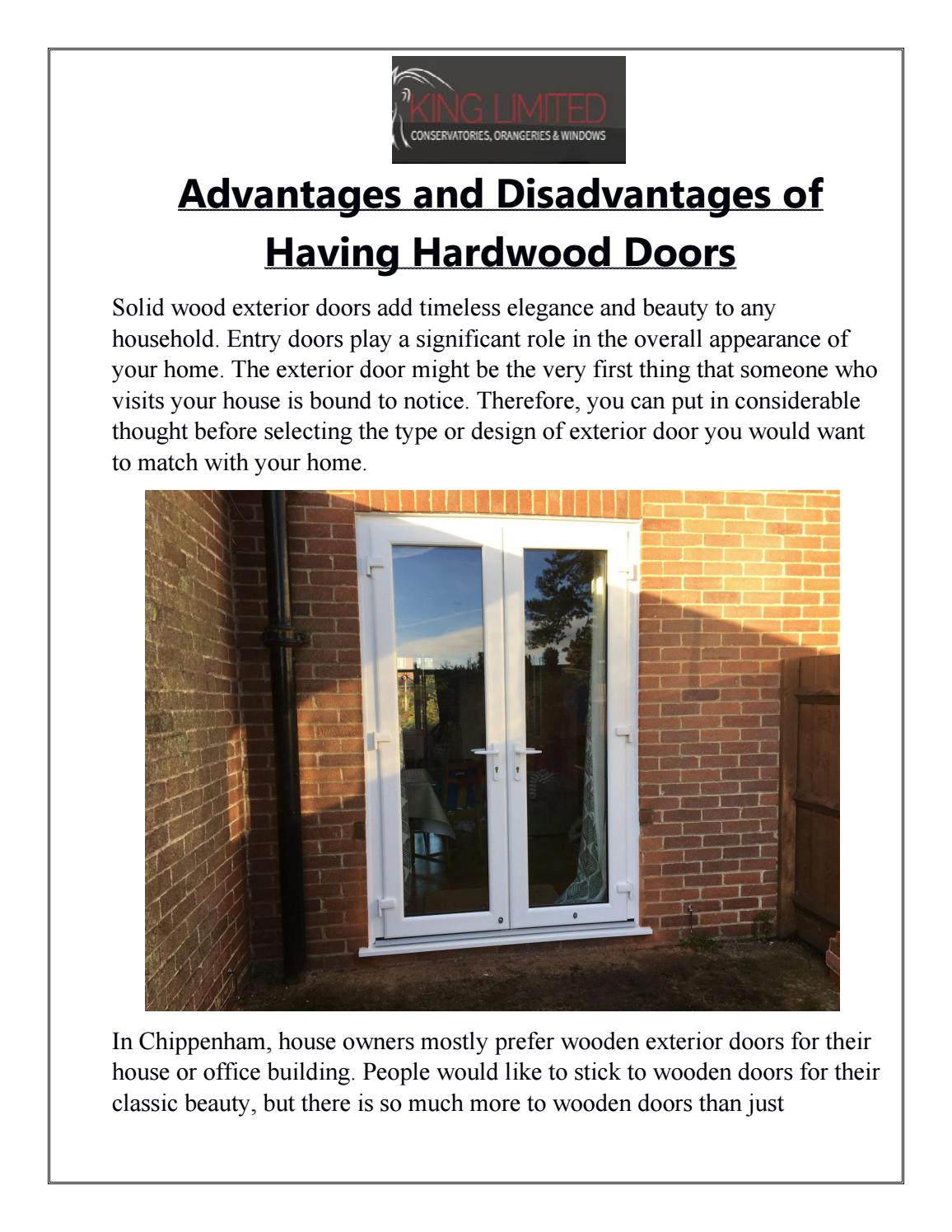 Advantages and Disadvantages of Having Hardwood Doors by kinglimited