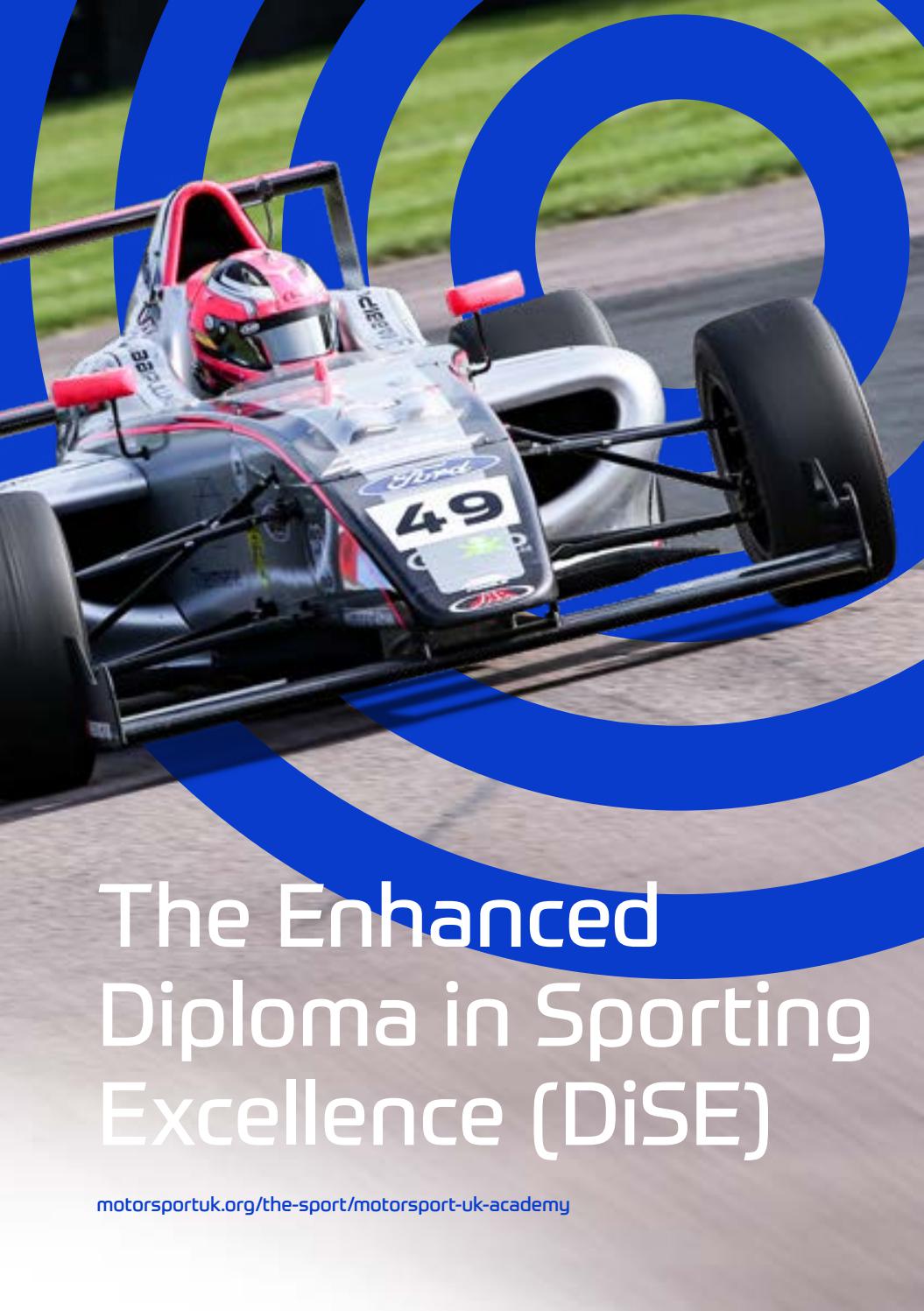 Motorsport UK Academy Enhanced Diploma in Sporting Excellence Brochure