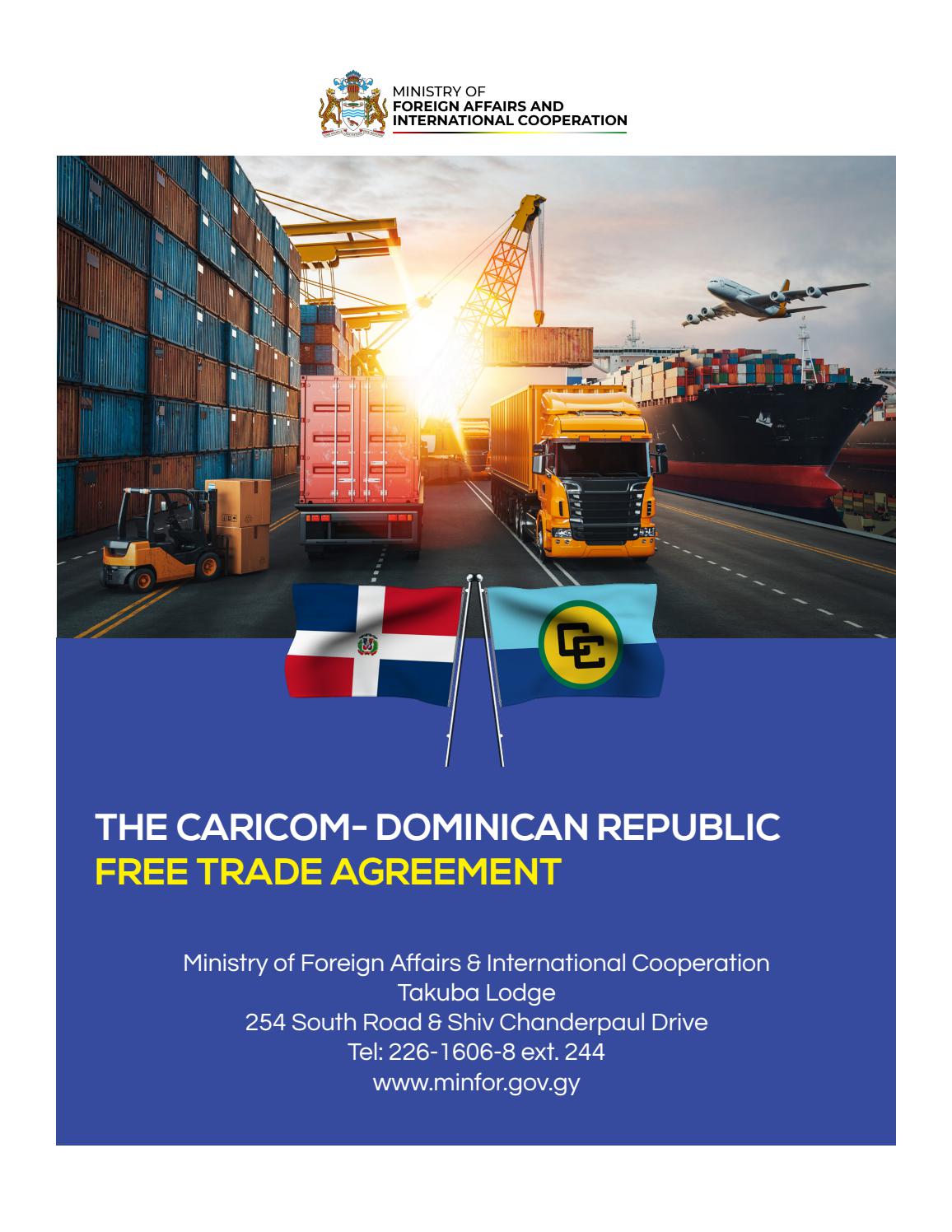 The Republic Free Trade Agreement by Guyana Consulate Issuu