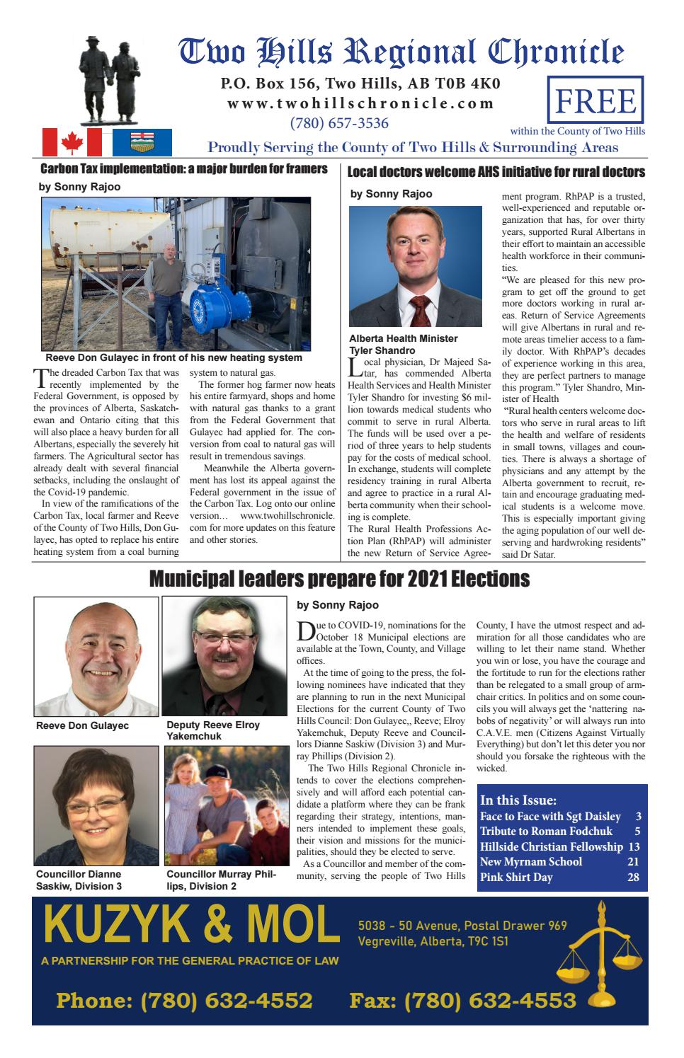 Two Hills Regional Chronicle March 2021 by Natraja Media Issuu