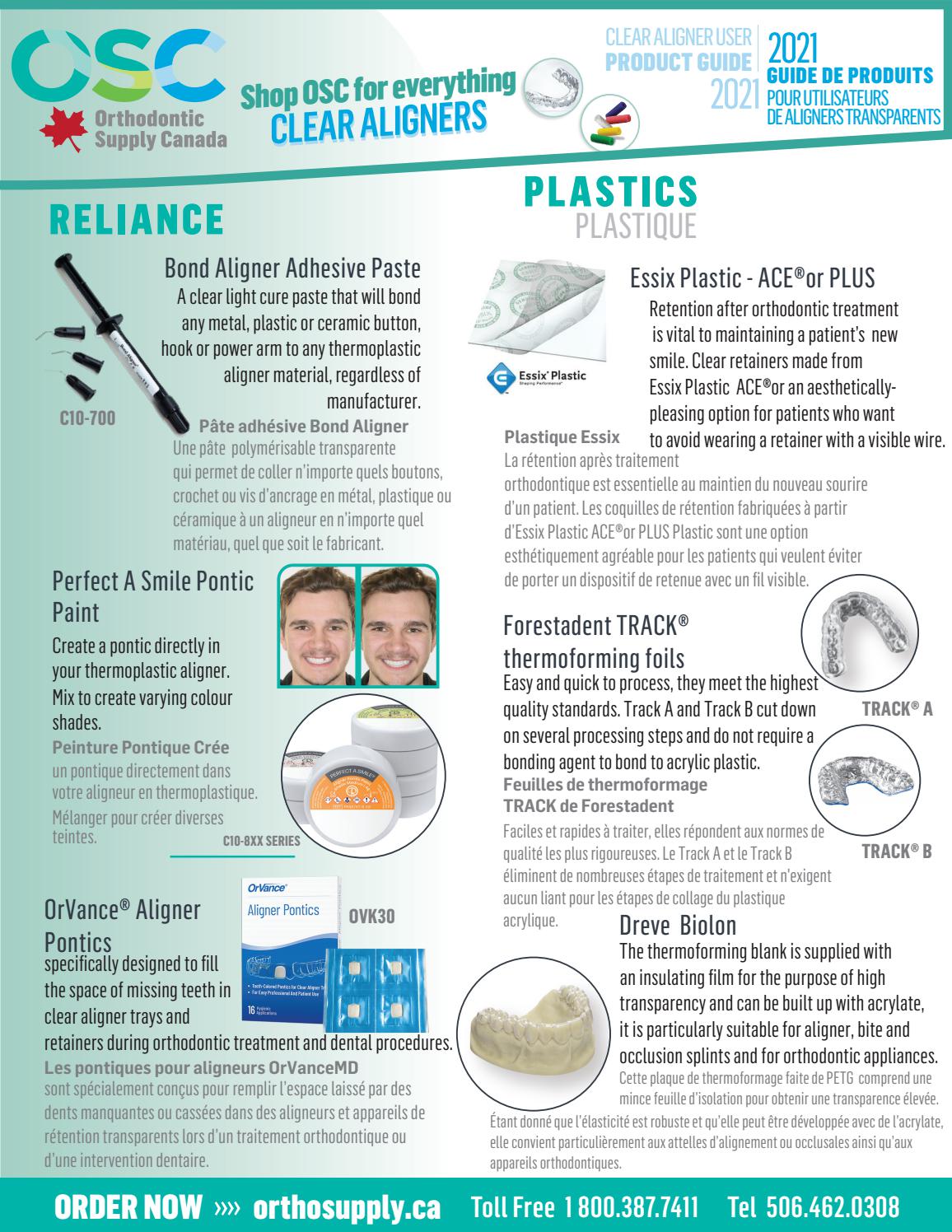 2021 Clear Aligner User Guide by Orthodontic Supply of Canada Issuu