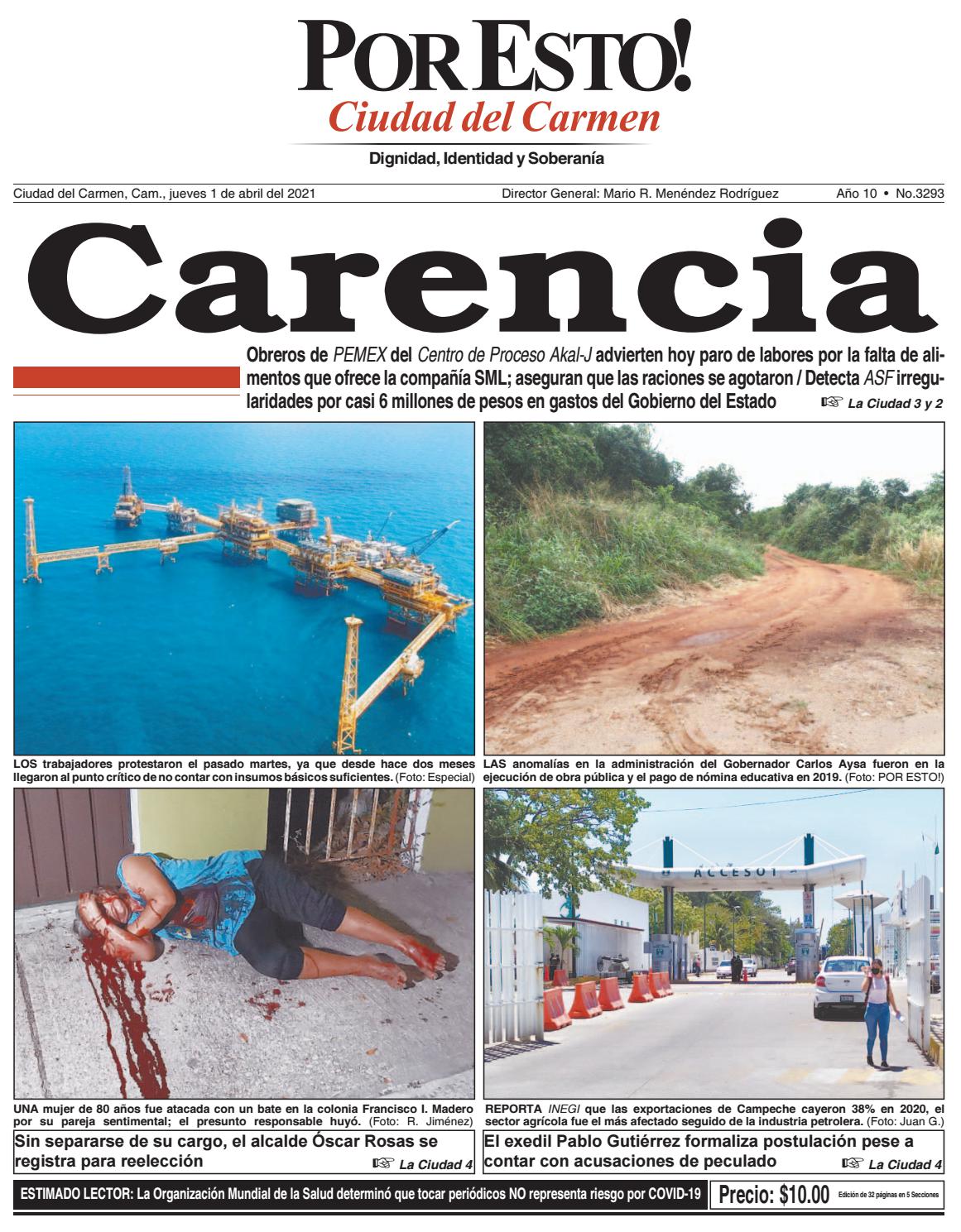 PORTADA PORESTO CD DEL CARMEN 01 DE ABRIL DE 2021 by PorEsto! Issuu