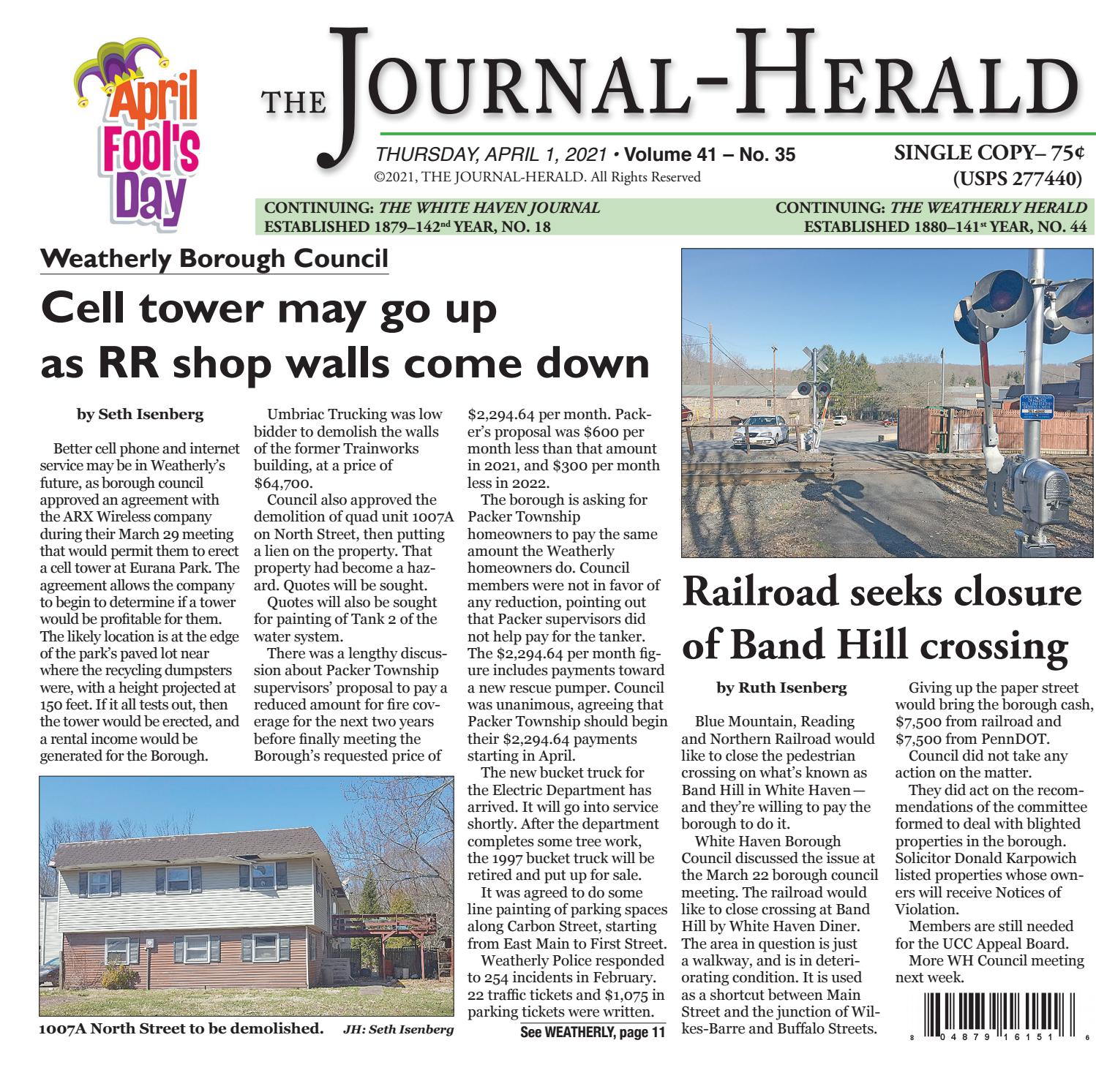 The JournalHerald, April 1, 2021 by canwinjournal Issuu