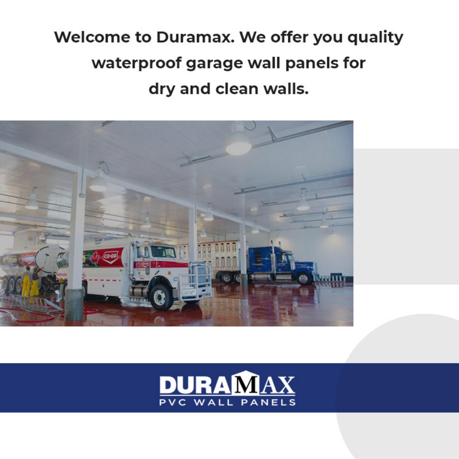 Install waterproof garage wall panels and keep your garage walls dry by