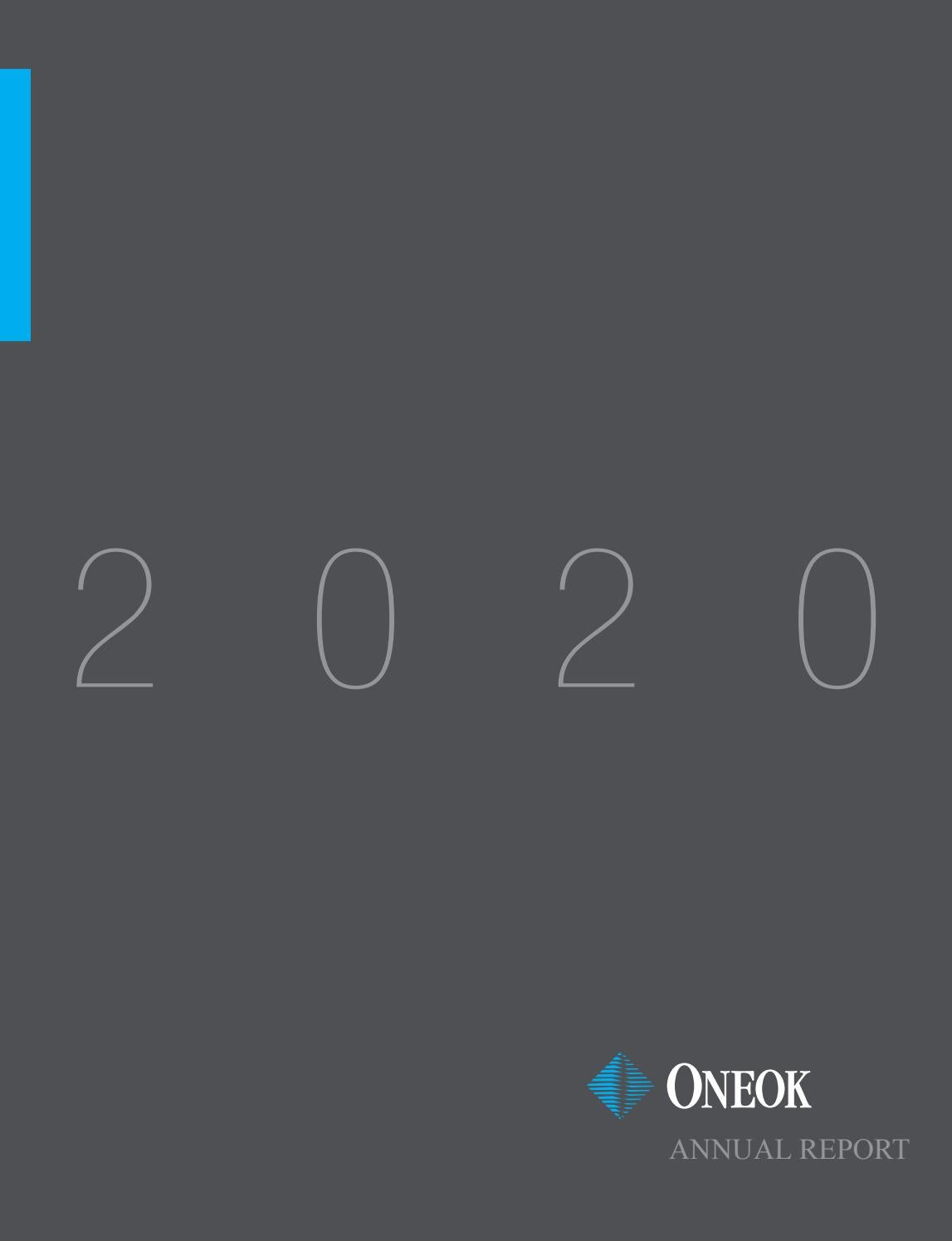 2020 ONEOK Annual Report By ONEOK Inc Issuu