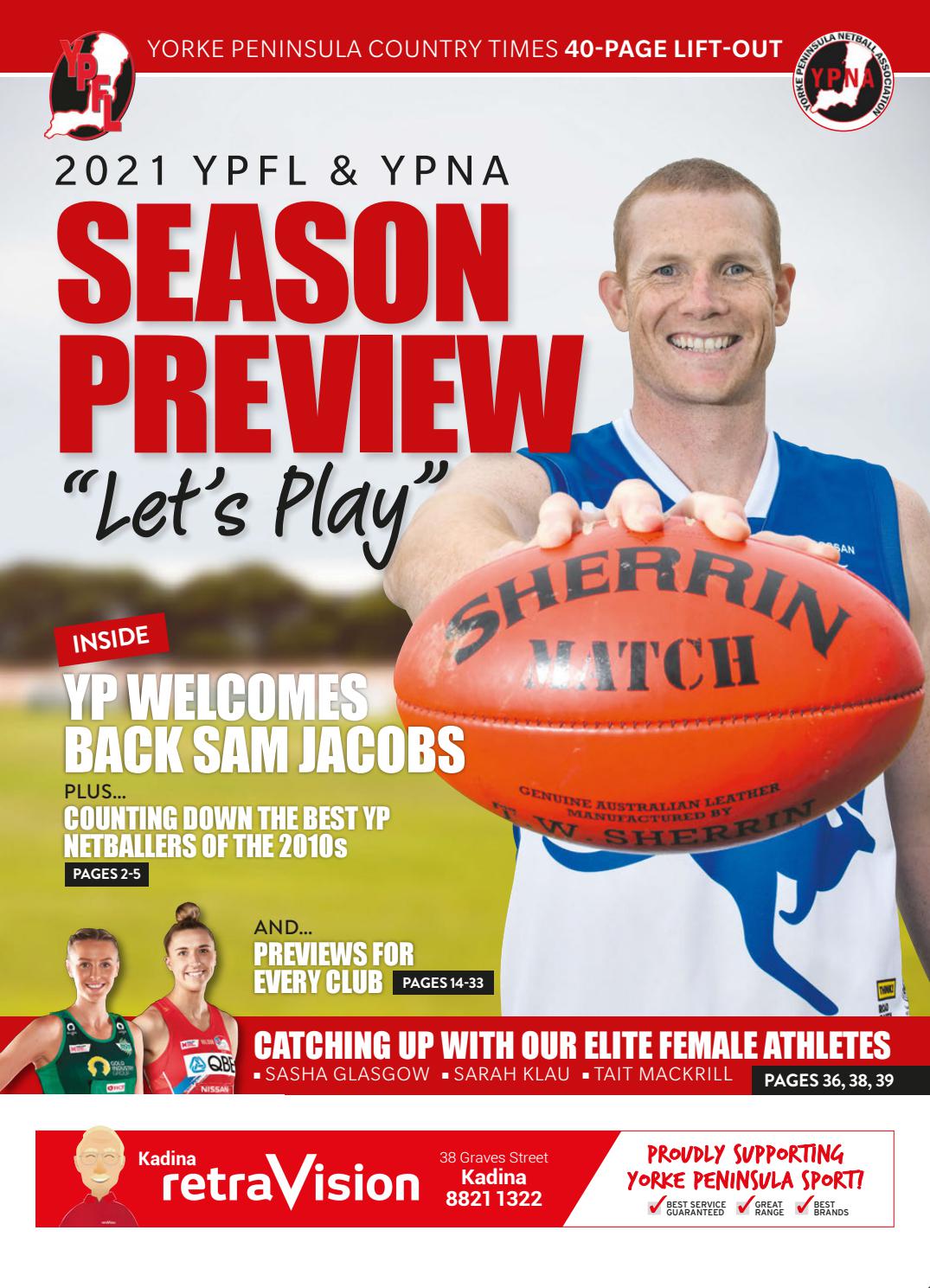 2021 Ypfl And Ypna Season Preview By Yorke Peninsula Country Times Issuu