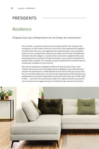 Rapport annuel Fedustria 2020 - 2021 第 14 页