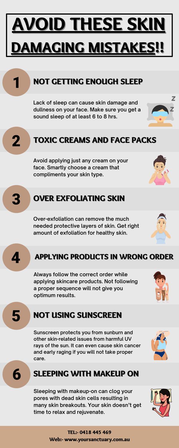 How to Avoid Common Mistakes That Causes Skin Damage by Your Sanctuary