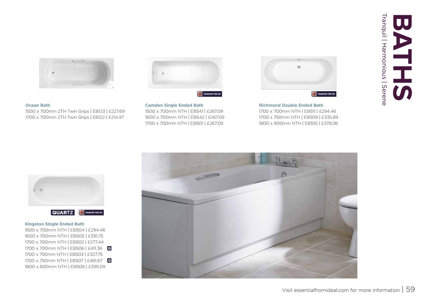 Essential Bathrooms Brochure by Ideal Bathrooms - Issuu