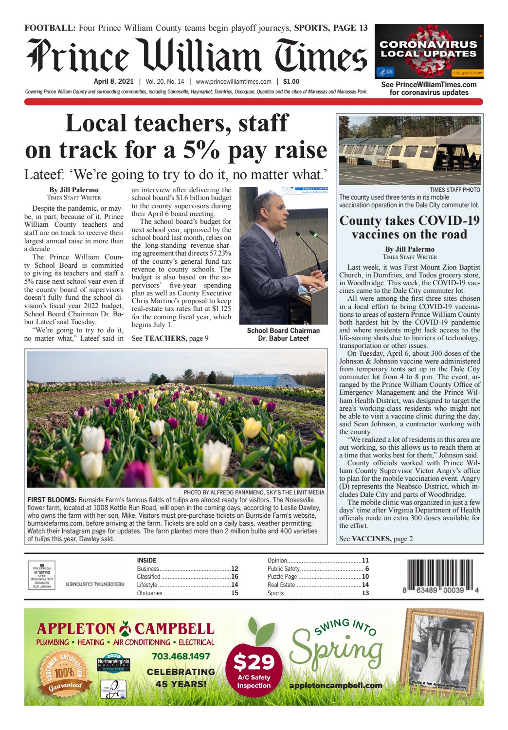 Prince William Times 04/08/2021 by Fauquier Times (52 issues) & Prince ...