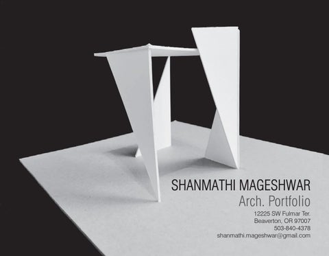 Shanmathi Mageshwar Portfolio 第 1 页
