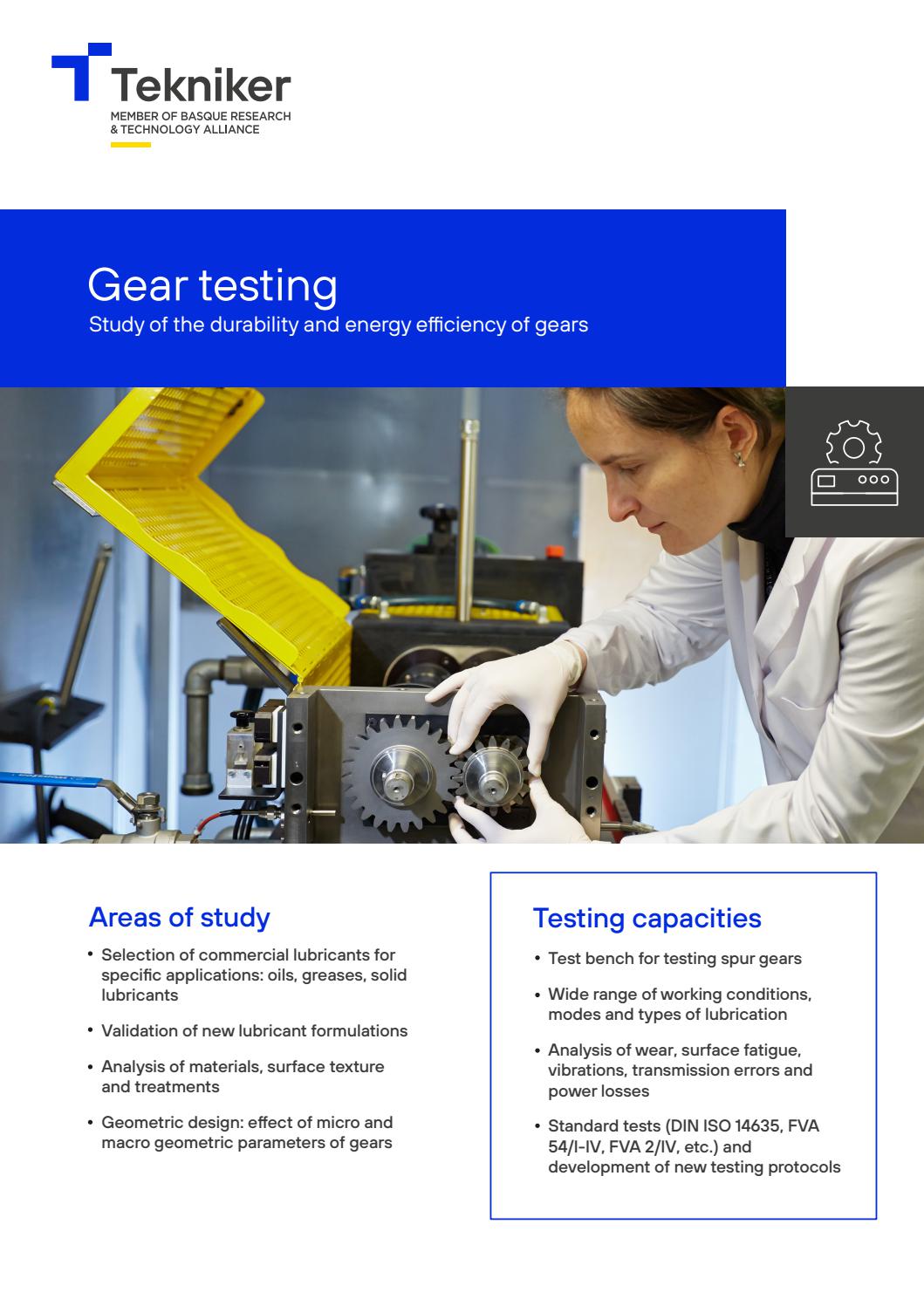 Gear testing by Tekniker Issuu