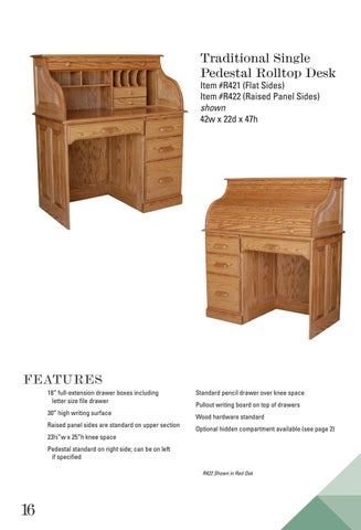 E & G Amish Furniture 家具目录 · E&I Woodworking 2021 - E&G Amish 家具 第 18 页
