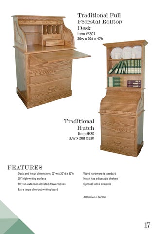 E & G Amish Furniture 家具目录 · E&I Woodworking 2021 - E&G Amish 家具 第 19 页