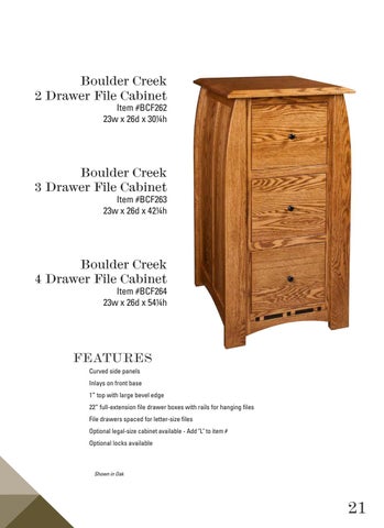 E & G Amish Furniture 家具目录 · E&I Woodworking 2021 - E&G Amish 家具 第 23 页