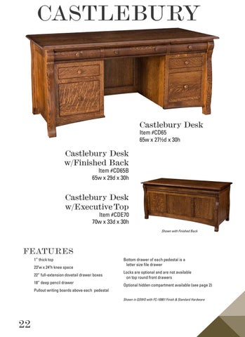 E & G Amish Furniture 家具目录 · E&I Woodworking 2021 - E&G Amish 家具 第 24 页