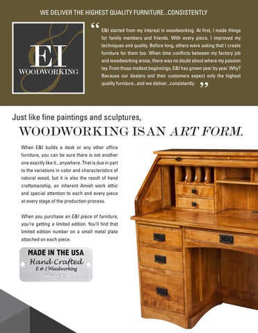 E & G Amish Furniture 家具目录 · E&I Woodworking 2021 - E&G Amish 家具 第 2 页