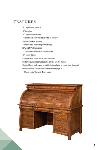 E & G Amish Furniture 家具目录 · E&I Woodworking 2021 - E&G Amish 家具 第 7 页