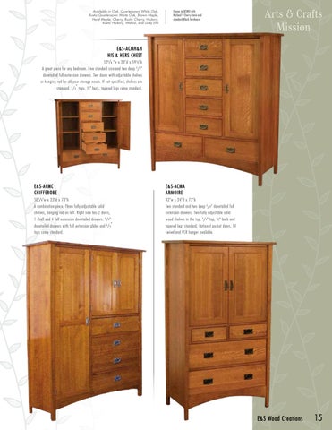 E & G Amish Furniture 家具目录 · E&S 实木 Creations 2021- E&G Amish 家具 第 15 页