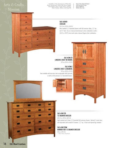 E & G Amish Furniture 家具目录 · E&S 实木 Creations 2021- E&G Amish 家具 第 16 页