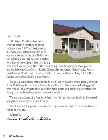 E & G Amish Furniture 家具目录 · E&S 实木 Creations 2021- E&G Amish 家具 第 2 页