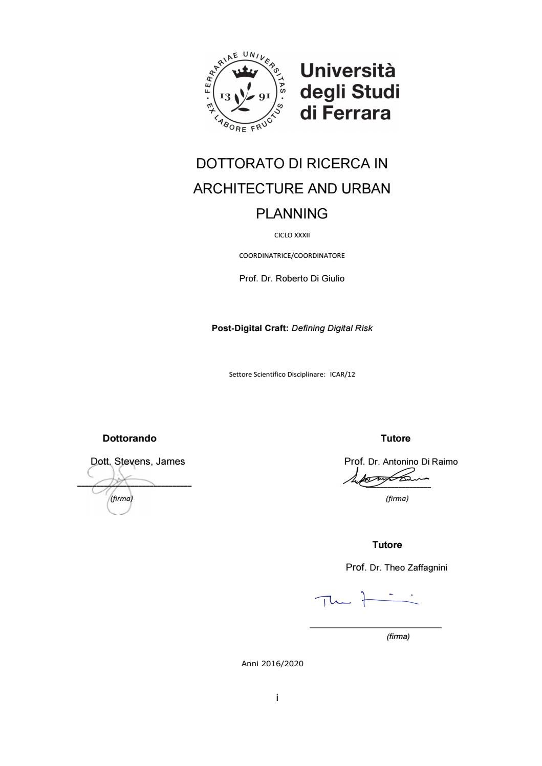 Phd Thesis James Stevens By Polis University Issuu