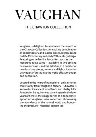 The Chawton 灯饰产品集 手册 第 3 页