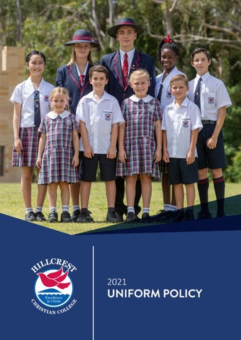 Hillcrest Uniform Policy 2021 by Hillcrest Christian College - Issuu