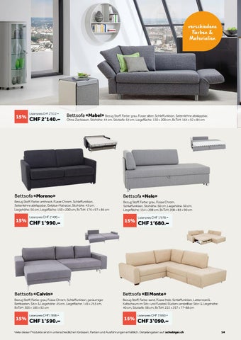 schubiger 家具目录 · Schubiger Schlafwochen - Jetzt 15-25% sparen auf alle 家具 für einen gesunden Schlaf! 第 14 页
