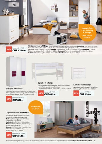 schubiger 家具目录 · Schubiger Schlafwochen - Jetzt 15-25% sparen auf alle 家具 für einen gesunden Schlaf! 第 15 页