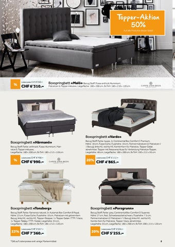 schubiger 家具目录 · Schubiger Schlafwochen - Jetzt 15-25% sparen auf alle 家具 für einen gesunden Schlaf! 第 2 页