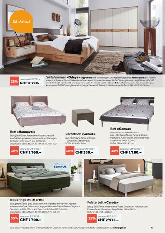 schubiger 家具目录 · Schubiger Schlafwochen - Jetzt 15-25% sparen auf alle 家具 für einen gesunden Schlaf! 第 6 页