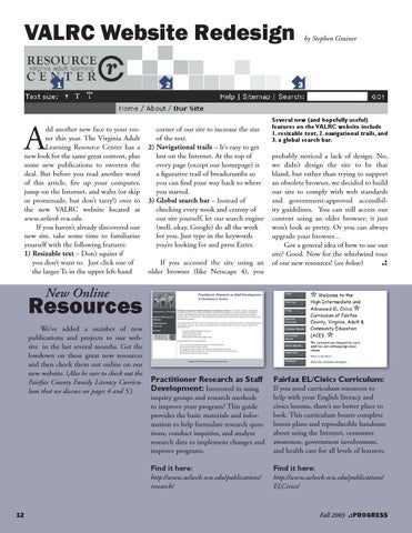 PROGRESS Fall 2003 第 12 页
