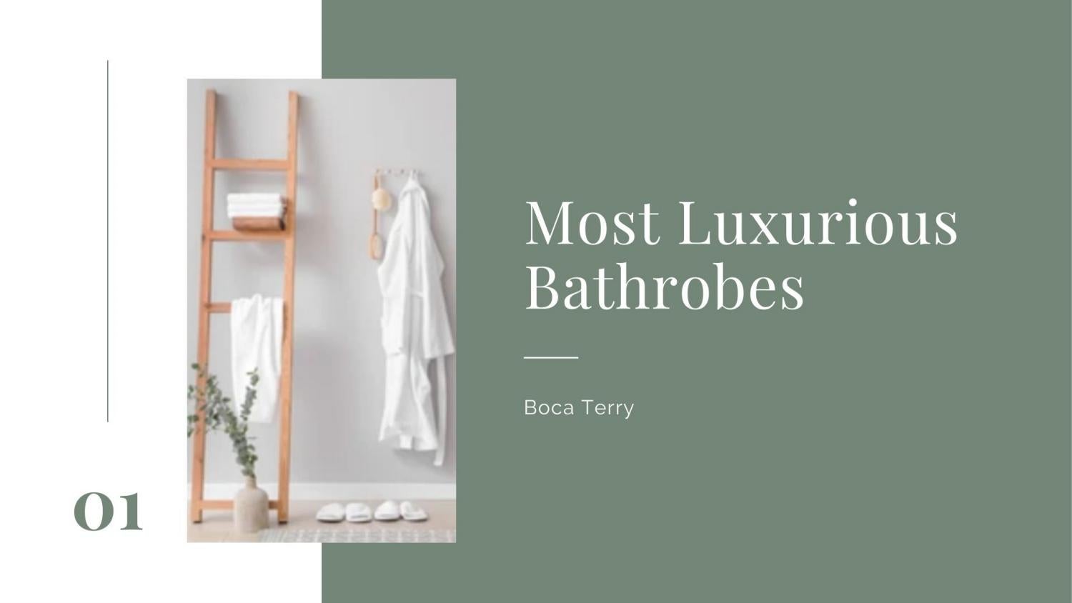 Most Luxurious Bathrobes Bathrobe by Boca Terry Issuu