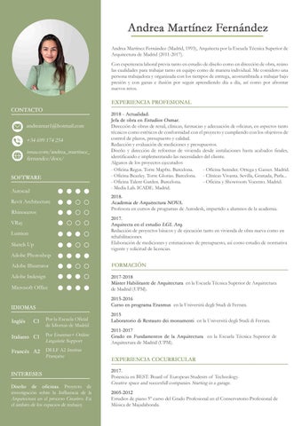 Cv 21 By Andrea Martinez Fernandez Issuu