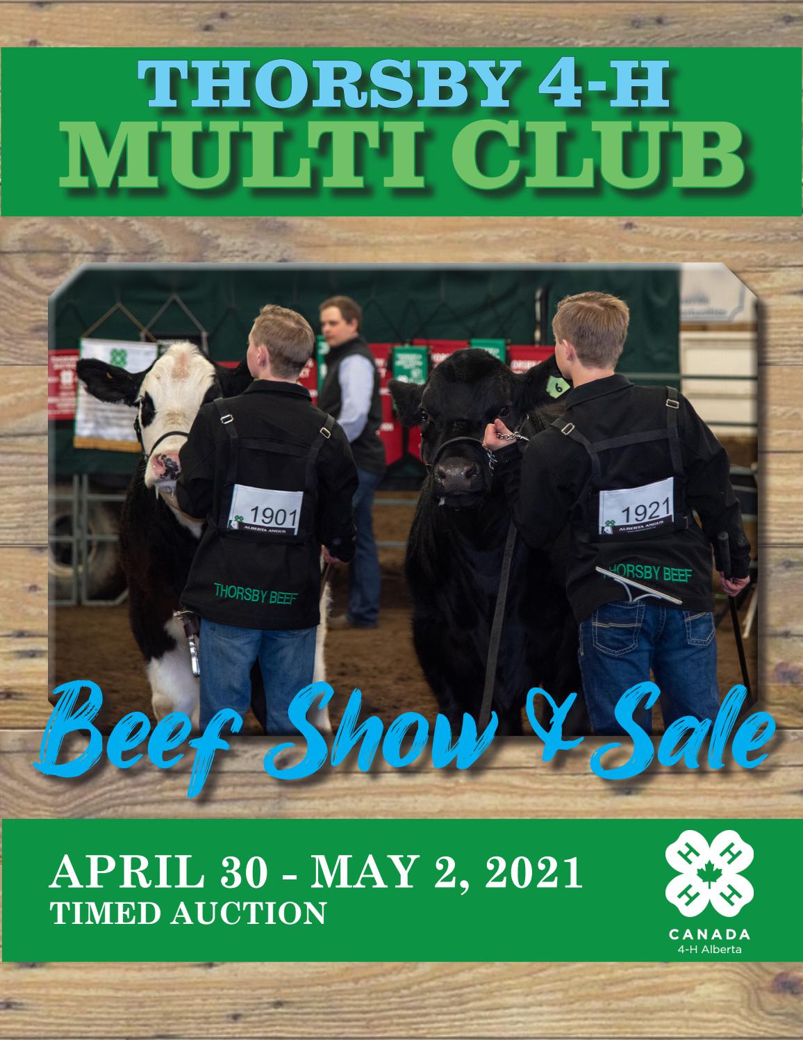Thorsby 4H Multi Club Beef Show & Sale by Tangle Ridge Ranch Issuu