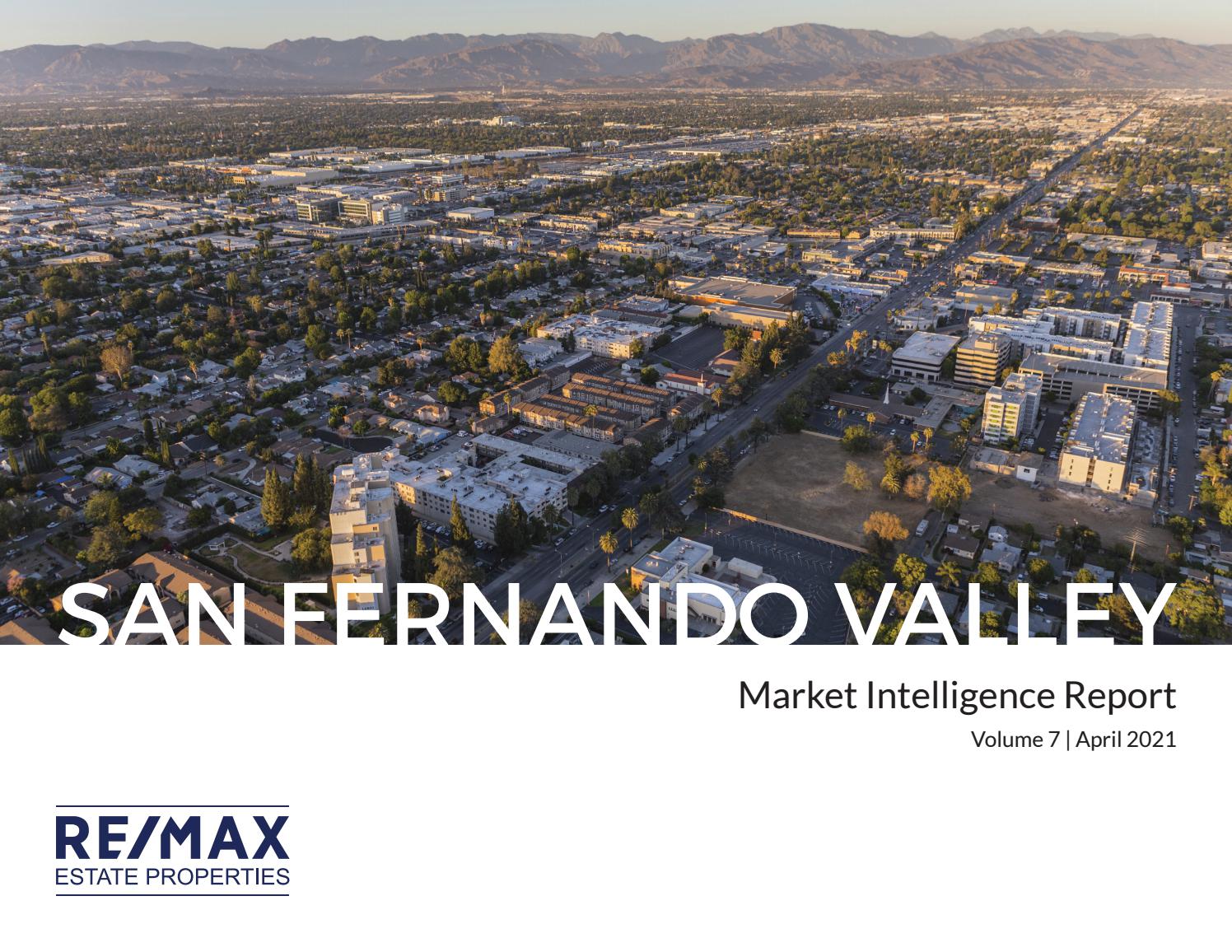 RE/MAX Estate Properties San Fernando Valley Market Intelligence Report