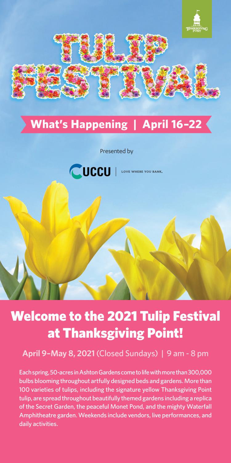2021 Tulip Festival Program - Week 2 [April 16-22] by Thanksgiving
