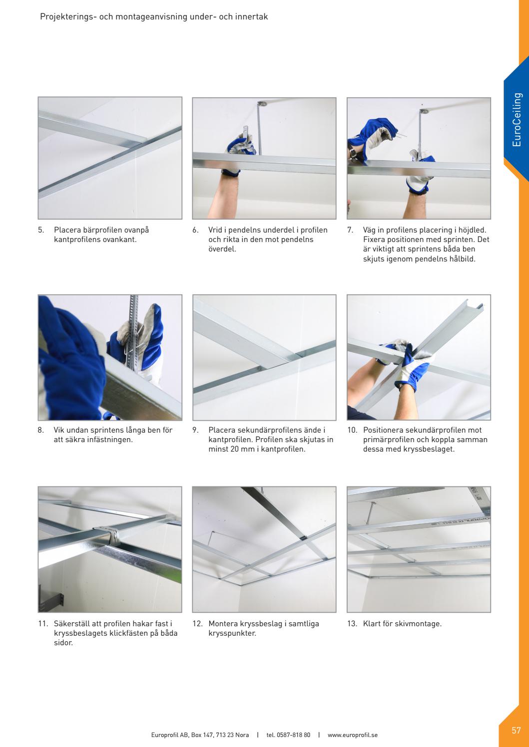 Under- och innertak - Projekterings- och montageanvisning by Europrofil ...