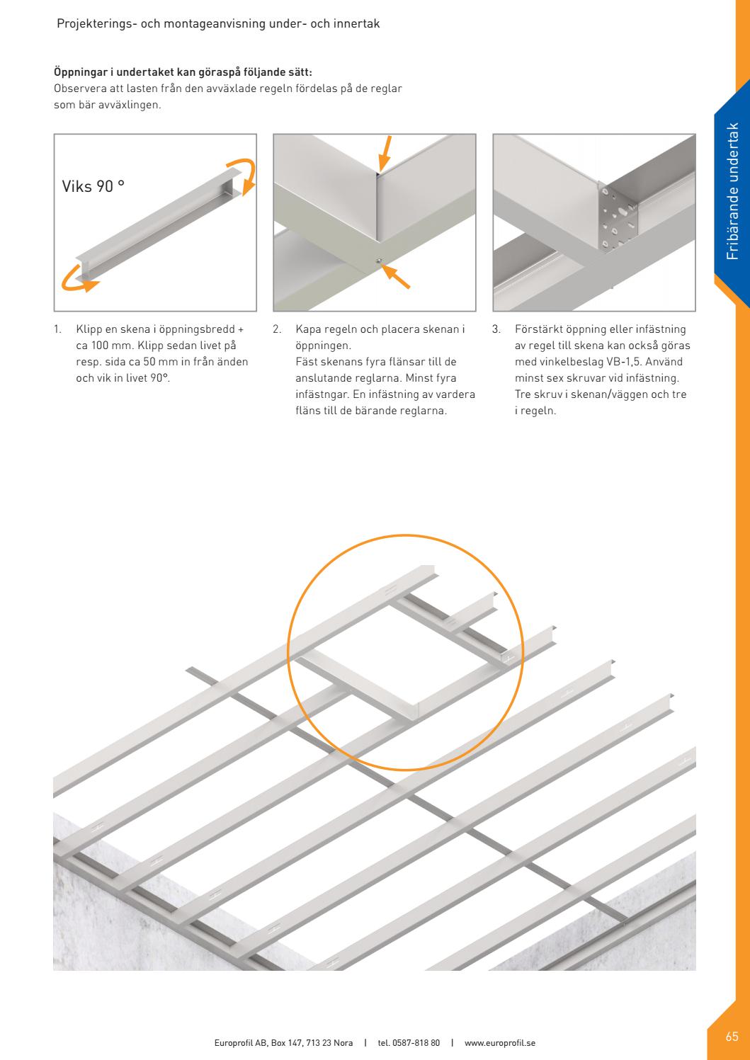 Under- och innertak - Projekterings- och montageanvisning by Europrofil ...